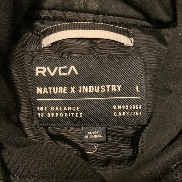Slick Black RVCA Jacket - Picture 3 of 6